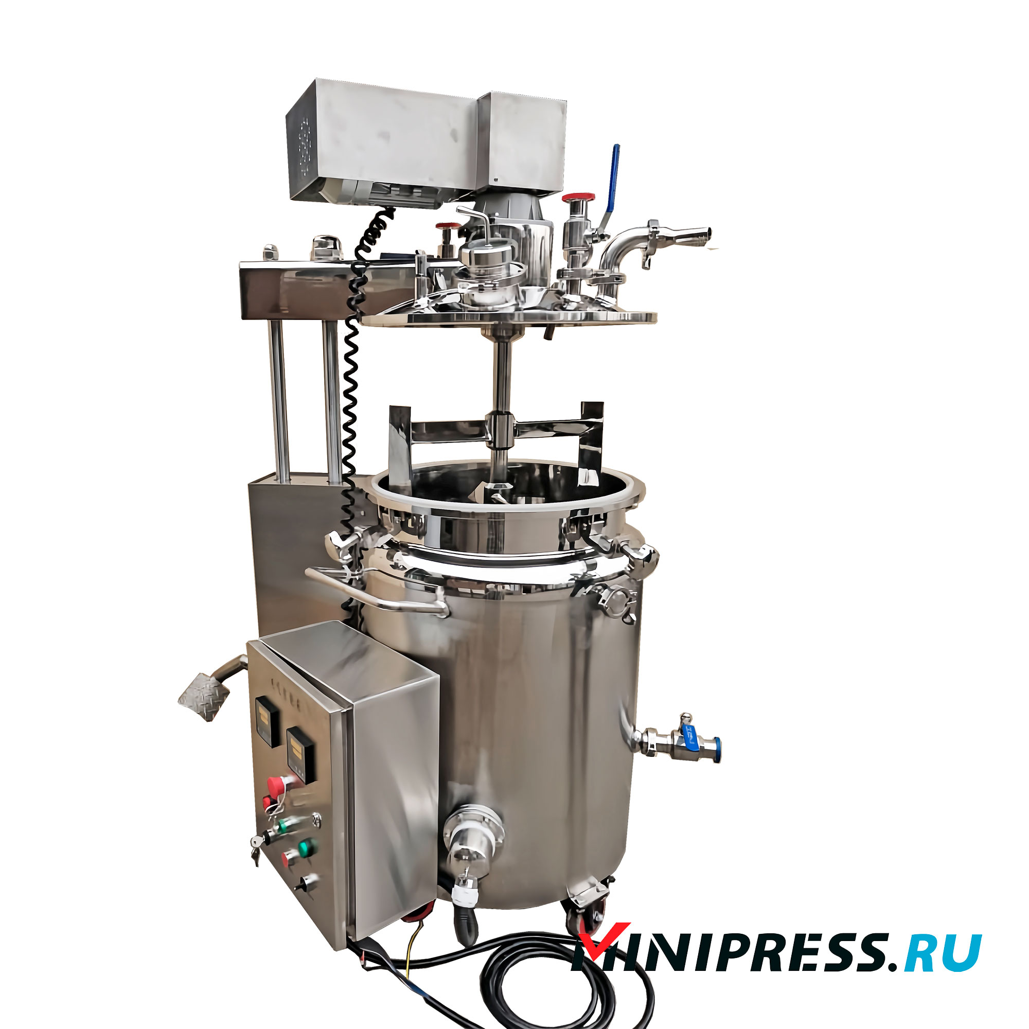 Gel boiling kettle with pneumatic drive UY-100