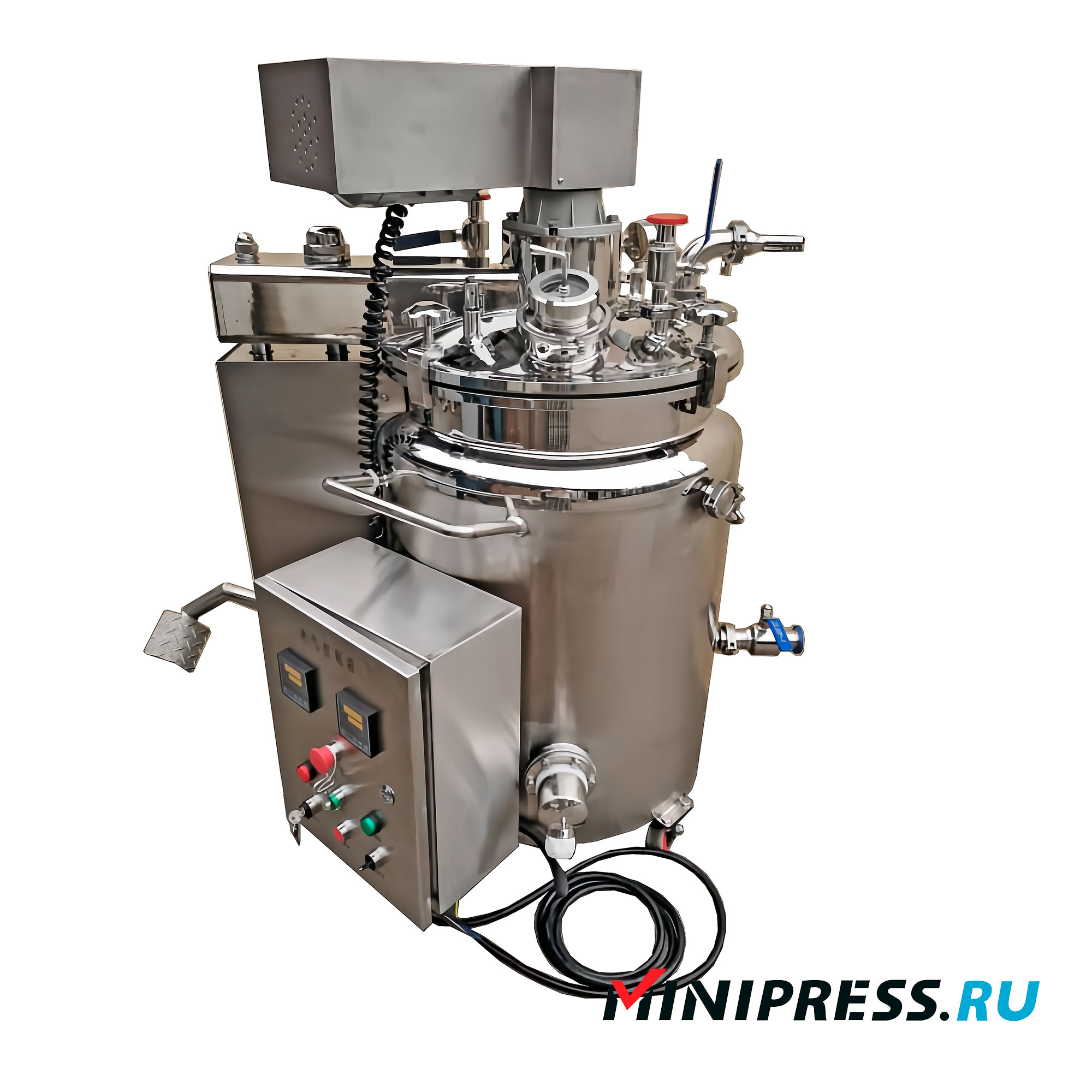 Gel boiling kettle with pneumatic drive UY-101