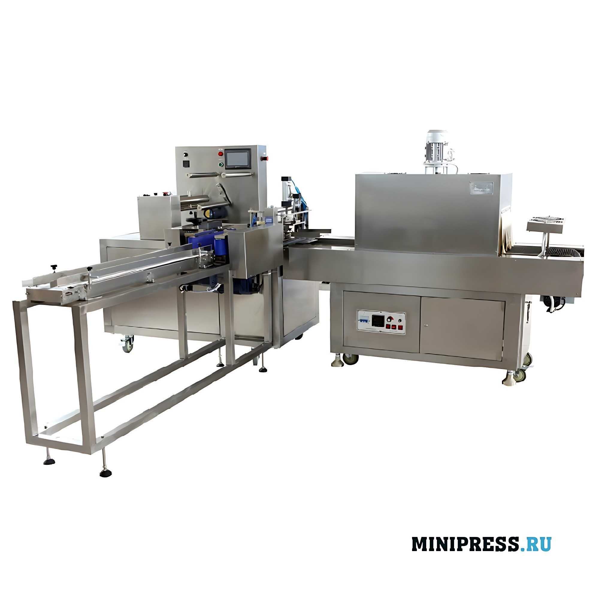 High-speed equipment for packaging in shrink wrap with sealing and trimming BSP 15
