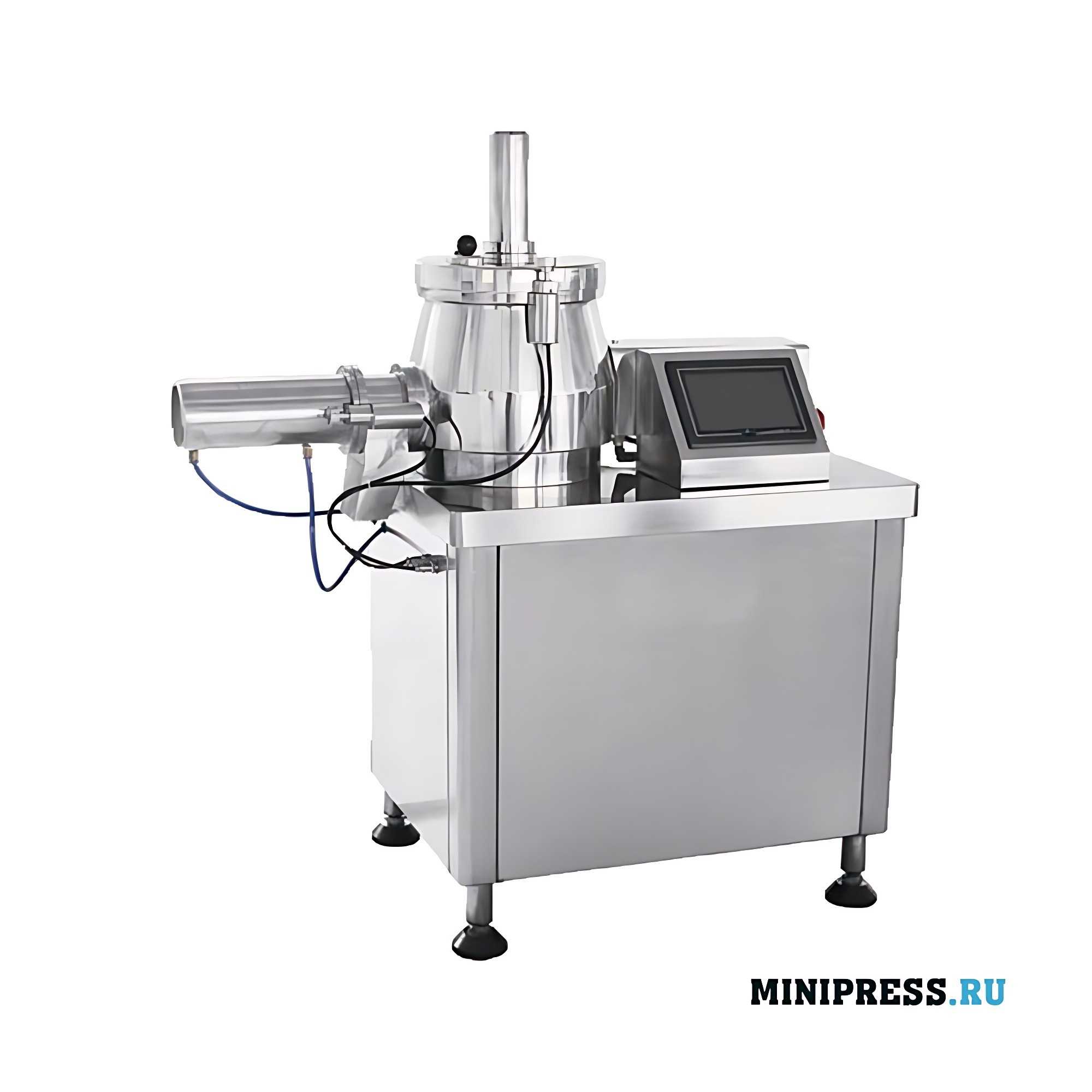 Highly efficient mixer granulator for wet granulation UNIP 1