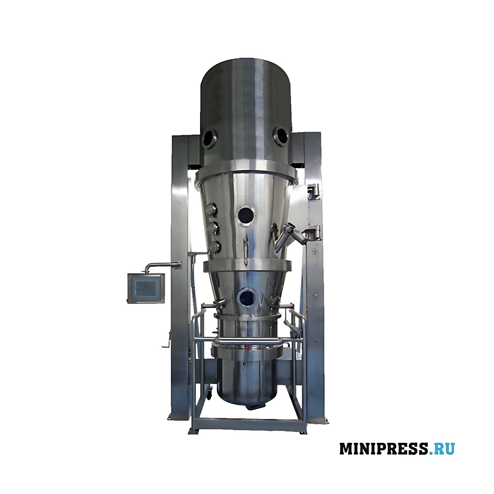Multifunctional equipment for coating granules of CIM 60D