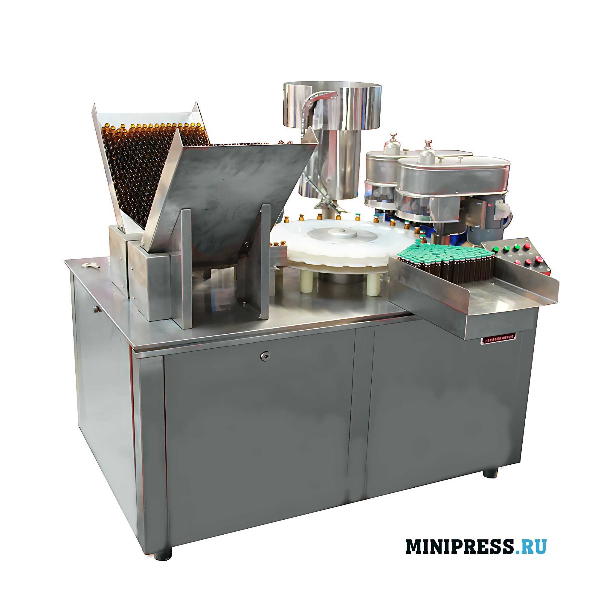 Plastic vial filling and capping machine XL-12