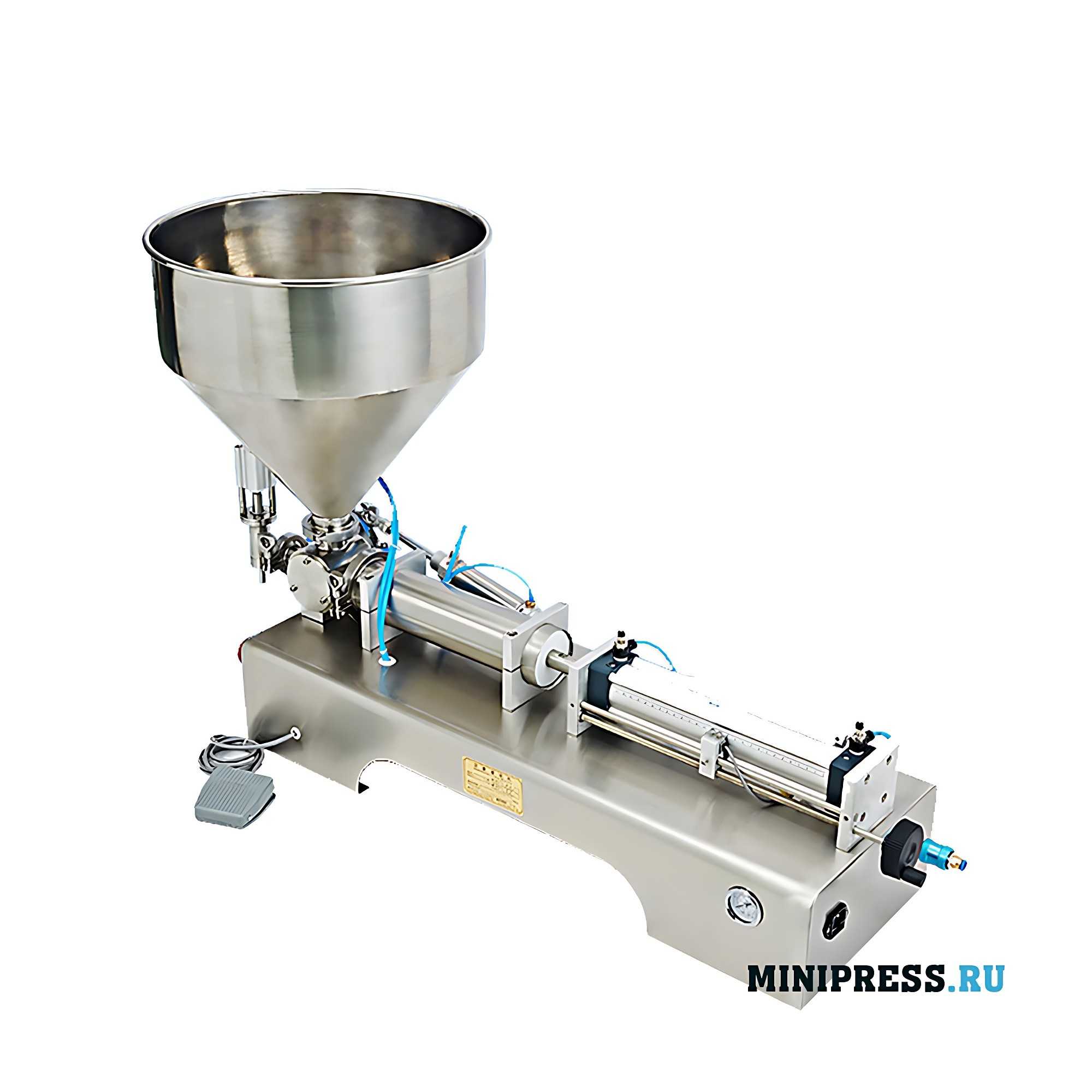 Pneumatic piston dispenser for creams and ointments WW-100