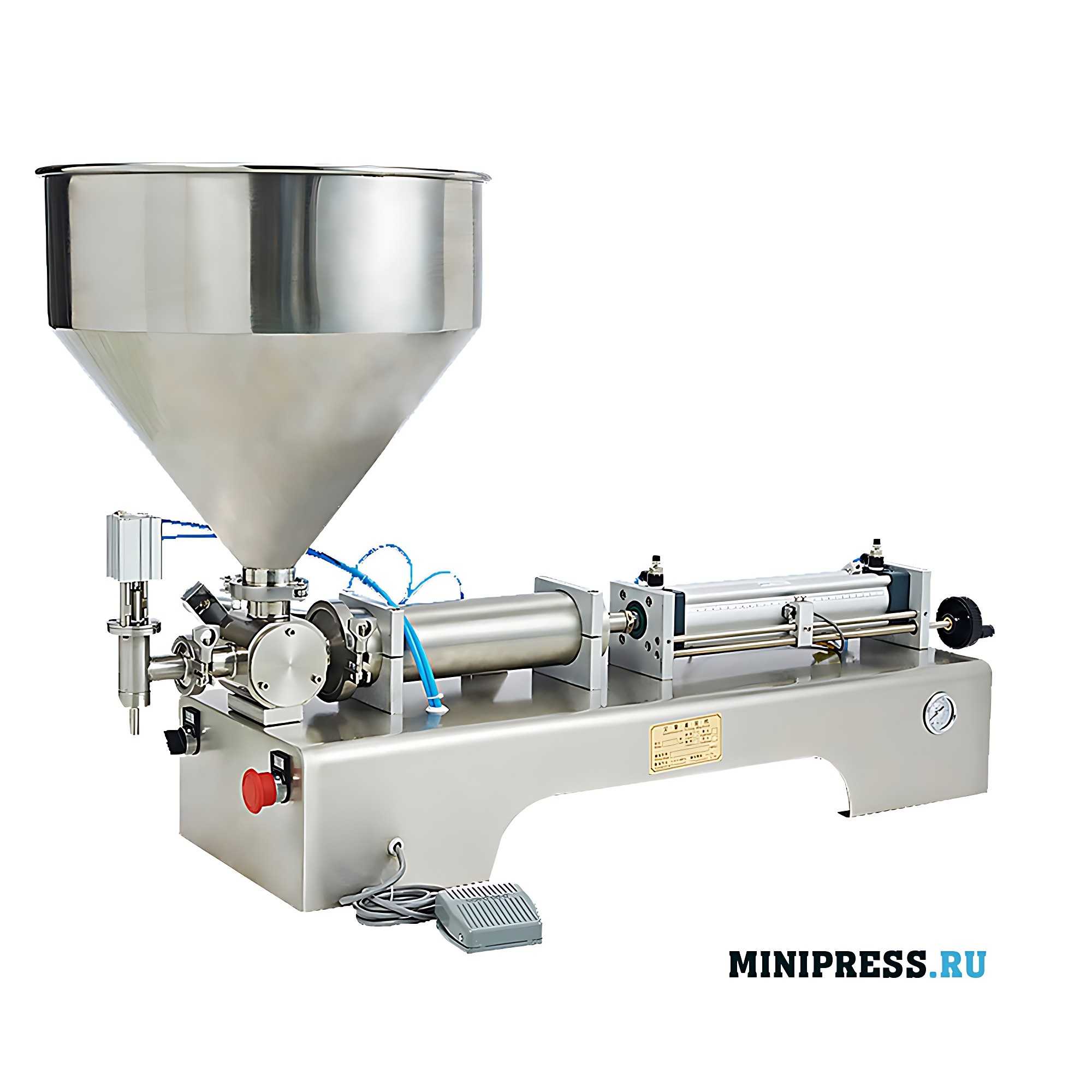 Pneumatic piston dispenser for creams and ointments WW-200
