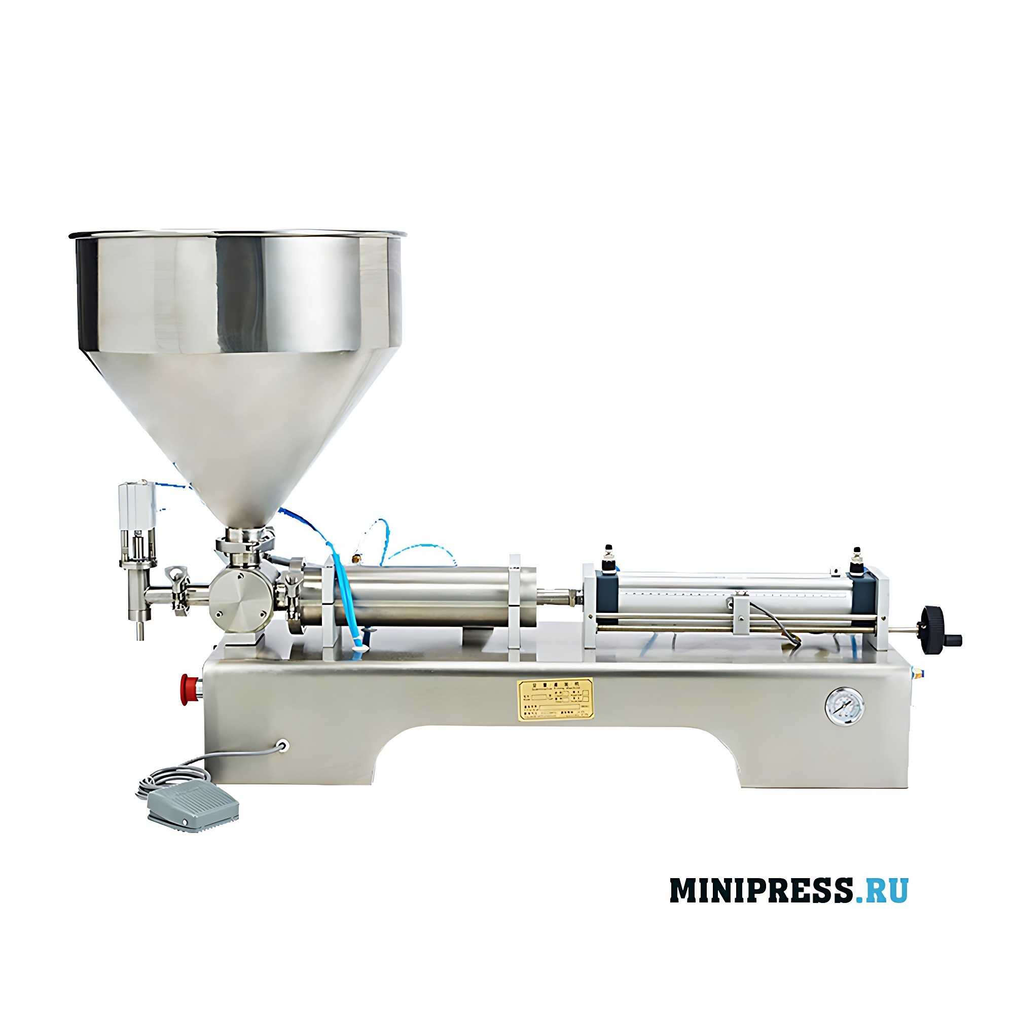 Pneumatic piston dispenser for creams and ointments WW-50
