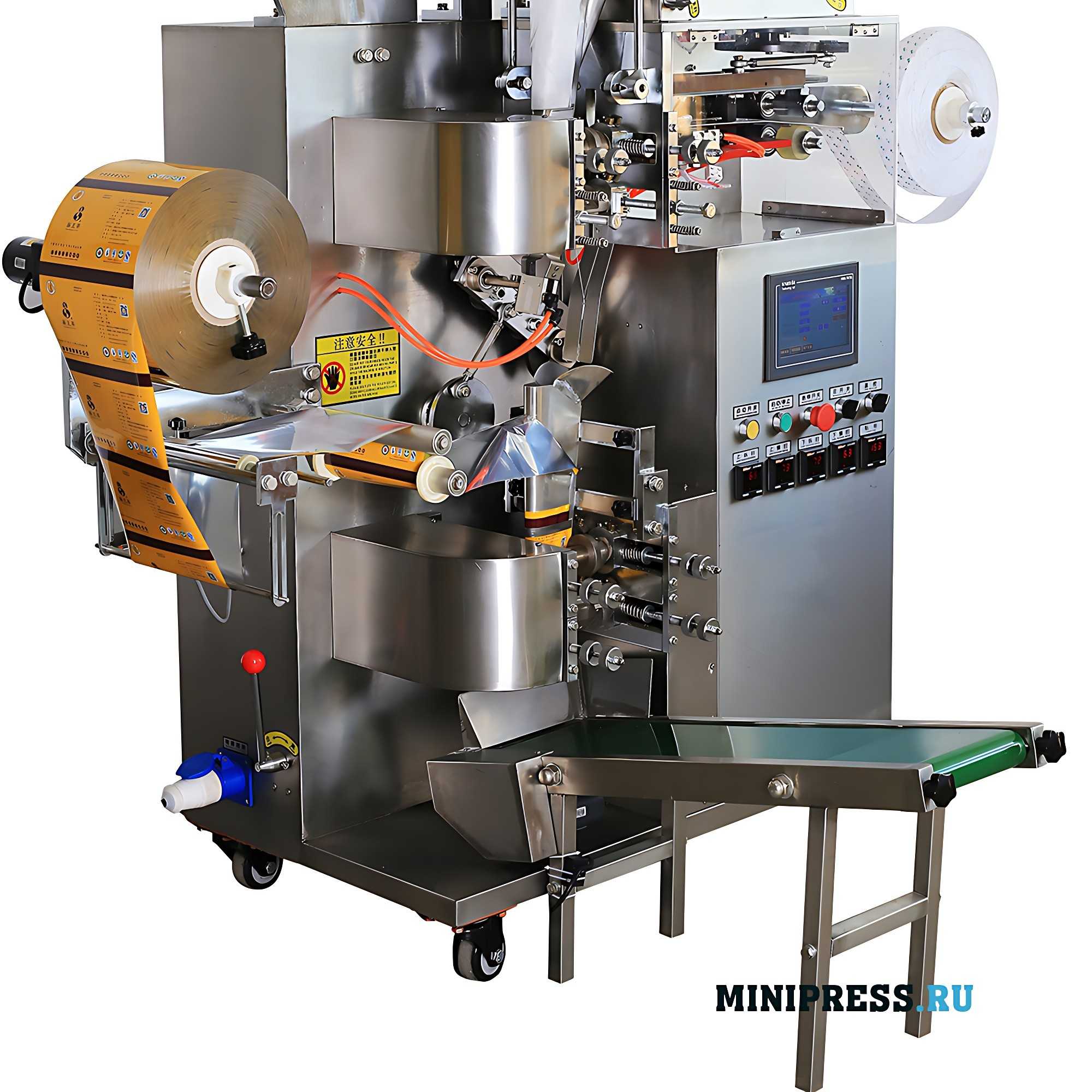 Tea bagging machine with thread and label TC-18