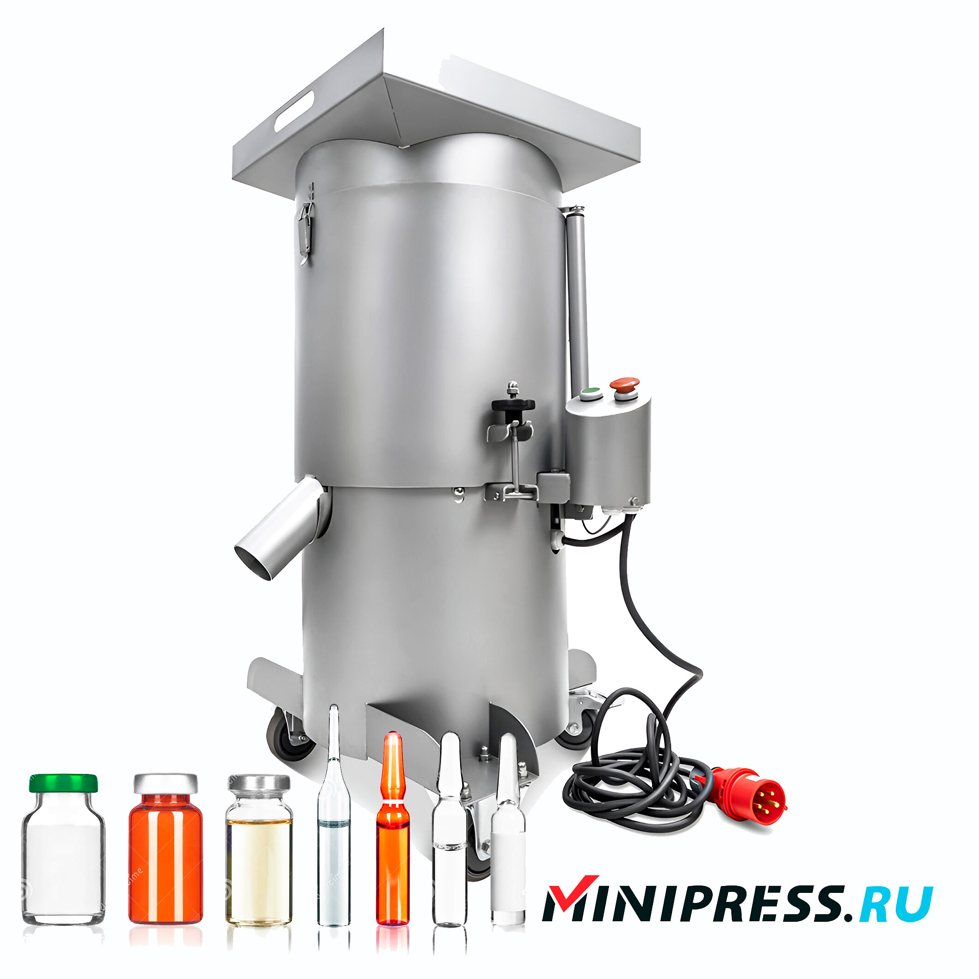 Gerät zum Zerkleinern von Arzneimittelampullen AM-02 Minipress.ru Gerät zum Zerkleinern von Arzneimittelampullen AM-02