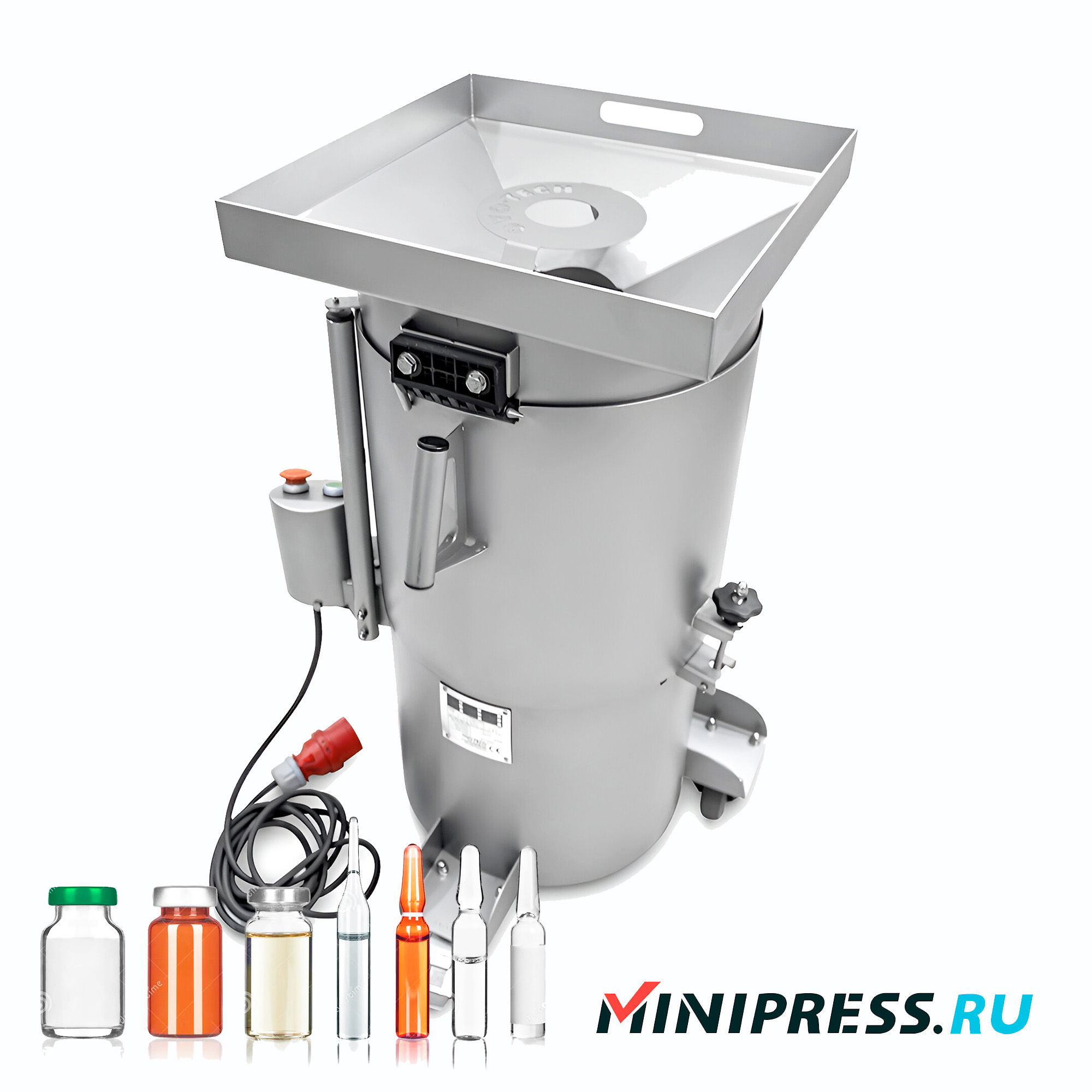 Gerät zum Zerkleinern von Arzneimittelampullen AM-02 Minipress.ru Gerät zum Zerkleinern von Arzneimittelampullen AM-02