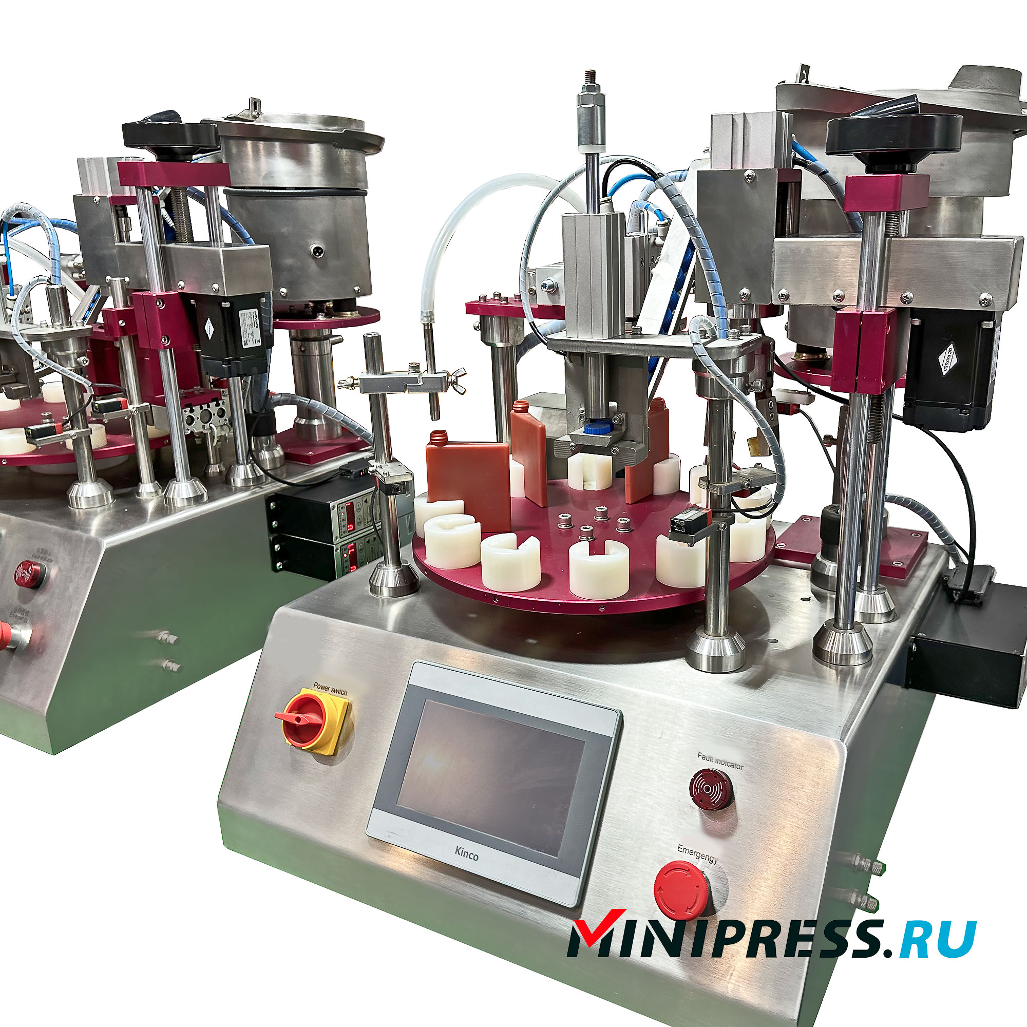 Halbautomatische Füll- und Verschließmaschine für Kunststoffflaschen GX-12