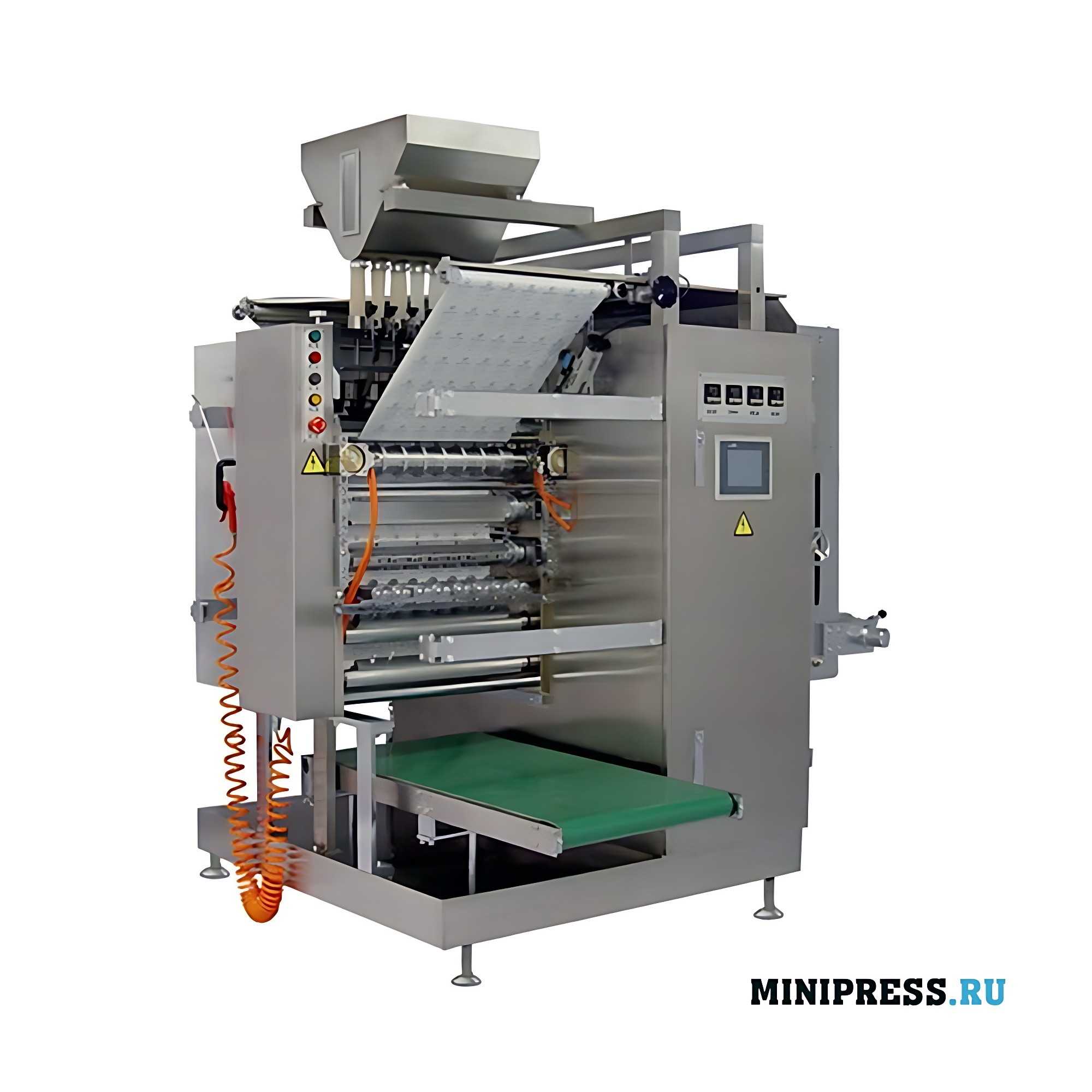 Multi-handle equipment for packing pellets into sachets sachet YSCHP 90