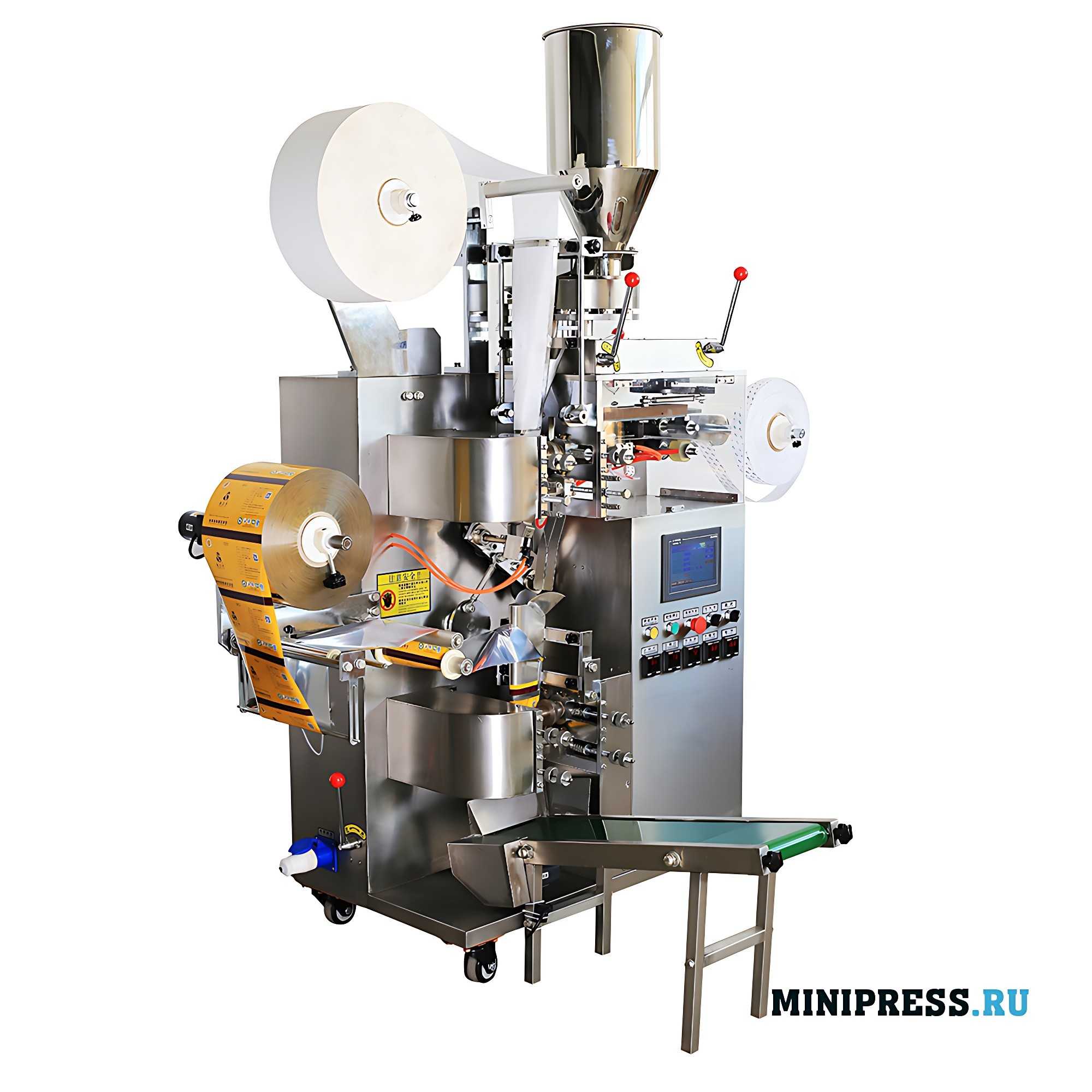 Tea bagging machine with thread and label TC-18